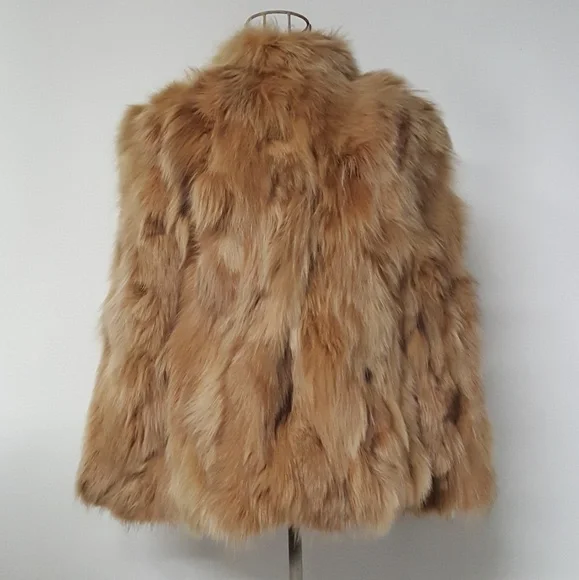 Dennis Basso Saks Fifth Aveneu Real Fox Fur Coat - Picture 2 of 5